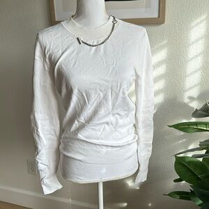 Louis Vuitton size large white knit sweater